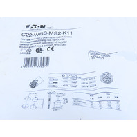 Eaton C22-WRS-MS2-K11 2 Position Rotary Key MS2 Switch Maintained 1NO 1NC