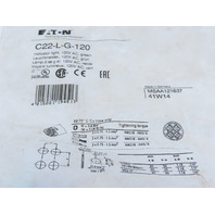 Eaton C22-L-G-120 Button Indicating Light Green Illuminated LED 120 V