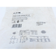 Eaton C22-WS-MS6-K10 2 Position MS6 Key Operated Rotary Switch Momentary 1NO