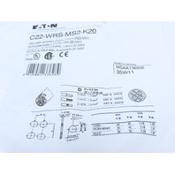 Eaton C22-WRS-MS2-K20 2 Position Rotary Key MS2 Switch Maintained 2NO