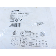 Eaton C22S-DRH-S-K02 Pushbutton Maintained Non-illuminated Black Button 2NC