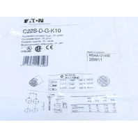 Eaton C22S-D-G-K10 Compact Pushbutton Non-illuminated Momentary Green Flush 1 NO