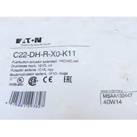 Eaton C22-DH-R-X0-K11 Compact Pushbutton Non-Illuminated Momentary Red X0 Etch