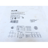 Eaton C22-DH-R-X0-K11 Compact Pushbutton Non-Illuminated Momentary Red X0 Etch