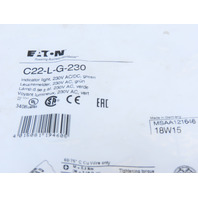 Eaton C22-L-G-230 Button Indicating Light Green Illuminated LED 230V
