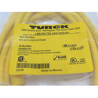 TURCK RKC 4.4T-3-RSC  4.4T/S1587 U0900-81 M12 F-M Double Ended Cord set