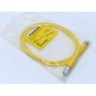 TURCK RKC 4.4T-1-RSC  4.4T/S1587 U0908-25 M12 F-M Double Ended Cord set 1 Meter