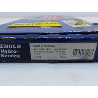 Renold 40A1HSx10Ft #40 HS Riv Hydro Service Roller Chain 1/2" Pitch Riveted 10'