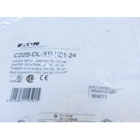 Eaton C22S-DL-XR-K01-24 Pushbutton Switch Illuminated Momentary Red No Lense