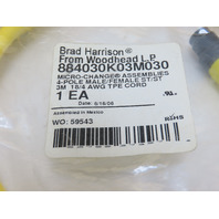 Brad 884030K03M030 Micro-Change TPE Cord 3M Lot of 2