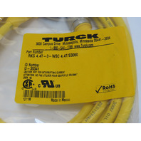 TURCK RKG 4.4T-3-WSC 4.4T/S3060 U-35341 1011M Cord set