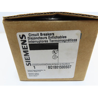 Siemens BQ1B01500S07 15A 120V  Std interrupting capacity Bolt-On 24V shunt trip