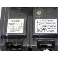 Siemens BQ1B01500S07 15A 120V  Std interrupting capacity Bolt-On 24V shunt trip