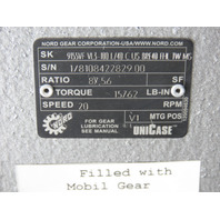 Nord SK9155VF 87:1 Overhead Conveyor Drive Gear Unit 5HP Motor 20 RPM