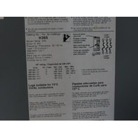 Square D H365 400A 3 Wire 600VAC/DC 250Hp  Fusible Safety Disconnect Switch