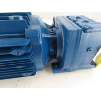 SEW-EURODRIVE  5.06:1 Ratio 346RPM 5Hp Inline Helical Gear Motor W/Brake
