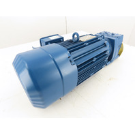 SEW-EURODRIVE  5.06:1 Ratio 346RPM 5Hp Inline Helical Gear Motor W/Brake