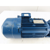 SEW-EURODRIVE 5.06:1 Ratio 346RPM 5HP Inline Helical Gear Motor W/Brake Broken