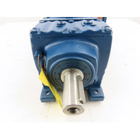 SEW-EURODRIVE 5.06:1 Ratio 346RPM 5HP Inline Helical Gear Motor W/Brake Broken