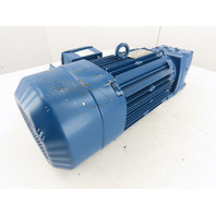 SEW-EURODRIVE 5.06:1 Ratio 346RPM 5HP Inline Helical Gear Motor W/Brake Broken