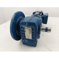 SEW-EURODRIVE 3/4 HP 2.4-14RPM Right Angle Gear Motor Invertor Duty VPWM W/Brake