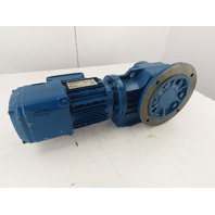 SEW-EURODRIVE 3/4 HP 2.4-14RPM Right Angle Gear Motor Invertor Duty VPWM W/Brake