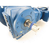 SEW-EURODRIVE 3/4HP 2.4-14RPM Right Angle Gear Motor Invertor Duty VPWM Brake