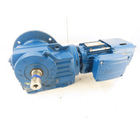 SEW-EURODRIVE 3/4HP 2.4-14RPM Right Angle Gear Motor Invertor Duty VPWM Brake