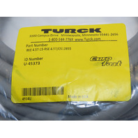TURCK RKE 4.5T-15-RSE 4.5T/CS12855 U-45373 4914U Cord set