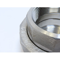 LS 2" Threaded NPT Pipe Union 316 SS Stainless Steel class 150 W/teflon seat