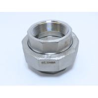 LS 2" Threaded NPT Pipe Union 316 SS Stainless Steel class 150 W/teflon seat