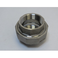 LS 2" Threaded NPT Pipe Union 316 SS Stainless Steel class 150 W/teflon seat