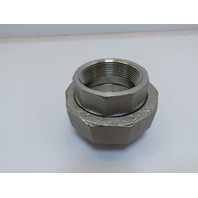 LS 2" Threaded NPT Pipe Union 316 SS Stainless Steel class 150 W/teflon seat