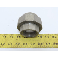 LS 1-1/2" NPT Threaded Pipe Union 316 SS Stainless Steel class 150
