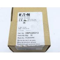 Eaton XBPU25D12 PU253WIRE Terminal Blocks Screw + Spring 3-Port 20A 600V