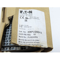 Eaton XBPU25D12 PU253WIRE Terminal Blocks Screw + Spring 3-Port 20A 600V