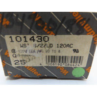 Weidmuller WSI6/2/LD Feed-through Fuse terminal dark beige 6mm&sup2; 10A150V Box of25