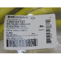 Brad 1300101727 Mini-Change Double-Ended Cordset 16-4 Poles Male strt Fem 90 27M