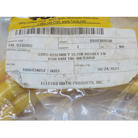 TURCK RSM RKM 106-4M/S3059 U-35655 Cord Assembly 10 Pin Double End