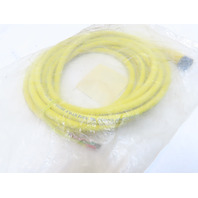Brad 703002B01F120 Micro-Change Cordset 3 Poles Male strt-Open Wire 12' Long