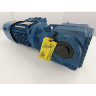 Sew 1HP 12to78RPM 170:1 Ratio Gear Motor W/Brake Inverter MM07D-503-00 380-500V