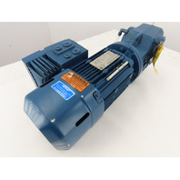 Sew 1HP 12to78RPM 170:1 Ratio Gear Motor W/Brake Inverter MM07D-503-00 380-500V