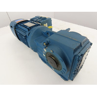 SEW-EURODRIVE 1HP 12-78RPM 22:1 Gear Motor Invertor Brake MM07D-503-00 380-500V