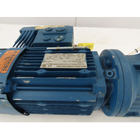 SEW-EURODRIVE 1HP 12-78RPM 22:1 Gear Motor Invertor Brake MM07D-503-00 380-500V