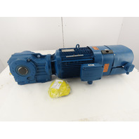 SEW-EURODRIVE Gear Motor Brake Encoder 5.4HP 46-269RPM 6.6:1 Invertor Duty VPWM