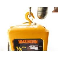 Harrington NER2 1/8 Ton 250LB Capacity Electric Hoist 10' Lift 55 FPM 460V
