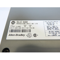 Allen Bradley 1747-L40E SLC 500 PLC PROCESSOR UNIT SER B FRN 6 CONTROLLER