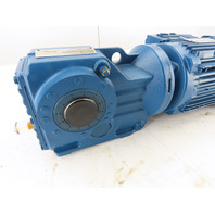 Sew 2HP 21-125 RPM 13.6:1 Ratio Gear Motor W/Brake & Inverter MM15D-503-00