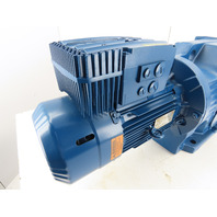 5HP 14-2.3 ORPM 124:1 Shaft Gear Motor W/Brake & Inverter MM30D-503-00 VFD