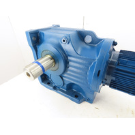 5HP 14-2.3 ORPM 124:1 Shaft Gear Motor W/Brake & Inverter MM30D-503-00 VFD